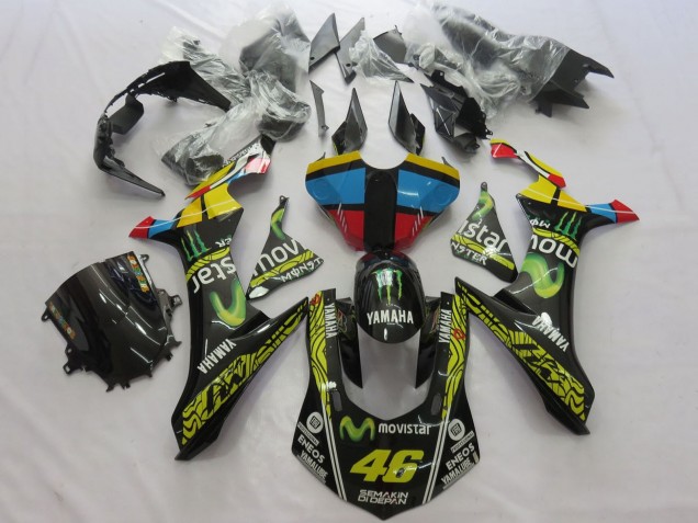 2015-2019 Yellow Blue Red Black Green Monster MoviStar Semakin Didepan ENEOS 46 Yamaha YZF 1000 R1 Motorcycle Fairings Australia