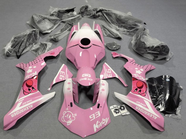 2020-2025 Pink White Kirby Yamaha YZF 1000 R1 Motorcycle Fairings Australia