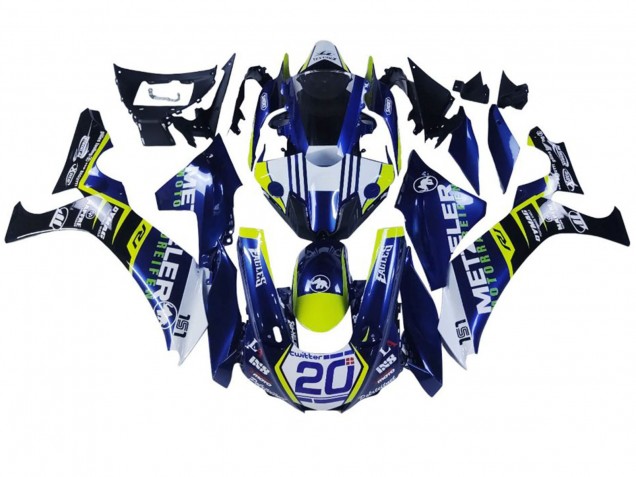 2020-2025 White Blue Yellow Black Yamaha YZF 1000 R1 Motorcycle Fairings Australia