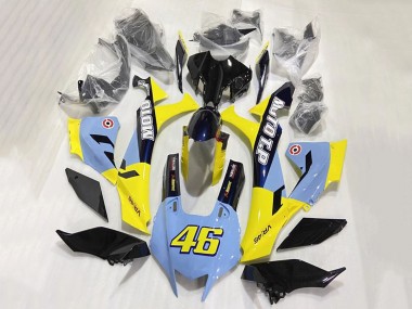 2020-2025 Blue Yellow Glossy Black Moto T.P 46 Yamaha YZF 1000 R1 Motorcycle Fairings Australia