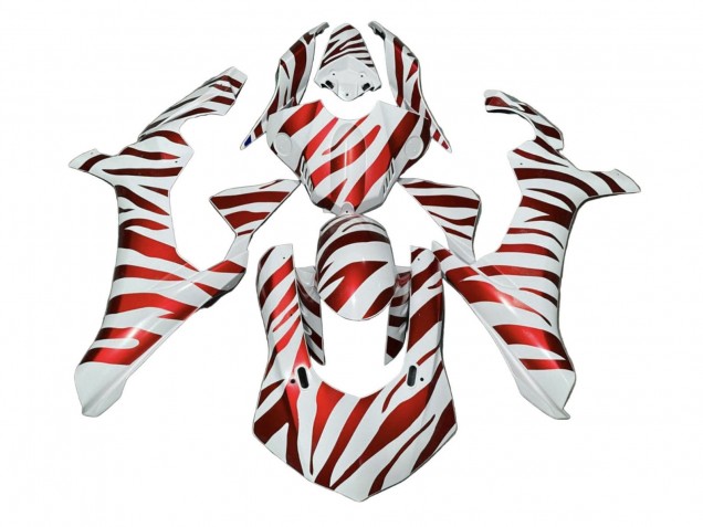 2020-2025 White Red Zebra Yamaha YZF 1000 R1 Motorcycle Fairings Australia