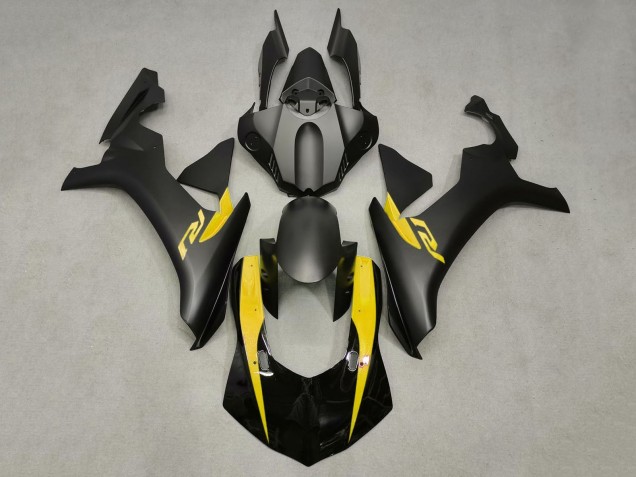 2020-2025 Glossy Black Matte Black Yellow Yamaha YZF 1000 R1 Motorcycle Fairings Australia