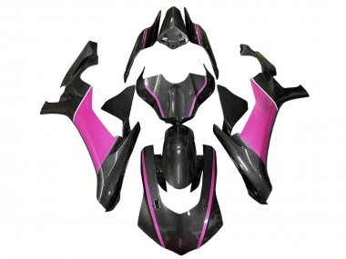 2020-2025 Faux Carbon Fiber Pink Yamaha YZF 1000 R1 Motorcycle Fairings Australia