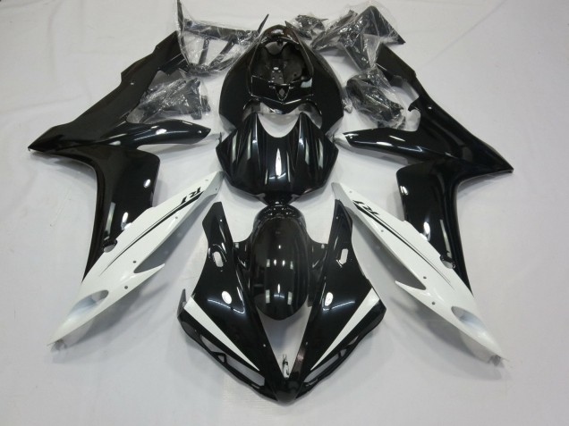2004-2006 Glossy Black White Yamaha YZF 1000 R1 Motorcycle Fairings Australia