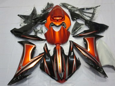 2004-2006 Orange Glossy Black Yamaha YZF 1000 R1 Motorcycle Fairings Australia