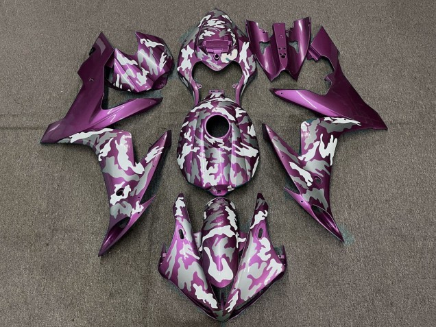 2004-2006 Light Purple White Grey Camouflage Yamaha YZF 1000 R1 Motorcycle Fairings Australia