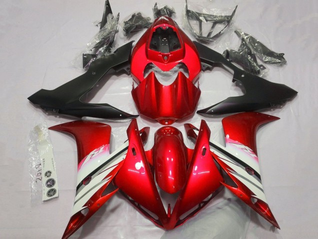 2004-2006 Red White Matte Black Yamaha YZF 1000 R1 Motorcycle Fairings Australia