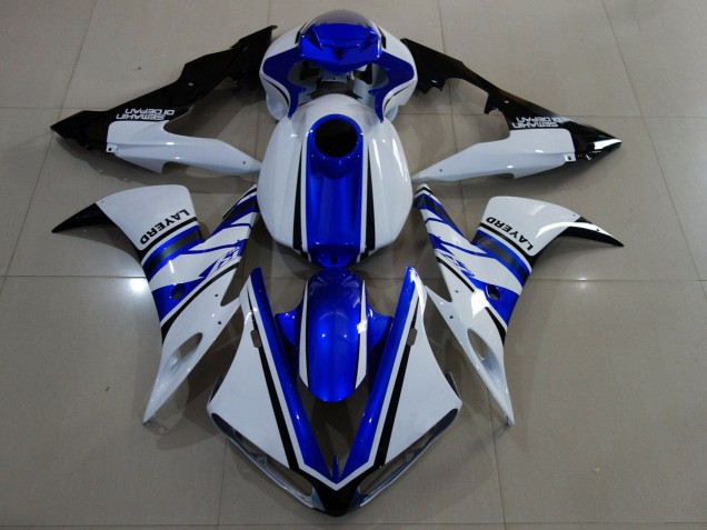 2004-2006 White Blue Black Yamaha YZF 1000 R1 Motorcycle Fairings Australia