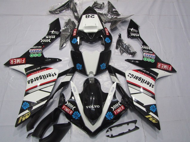 2007-2008 Glossy Black White Red Blue Volvo Sterilgarda Fimer Yamaha YZF 1000 R1 Motorcycle Fairings Australia