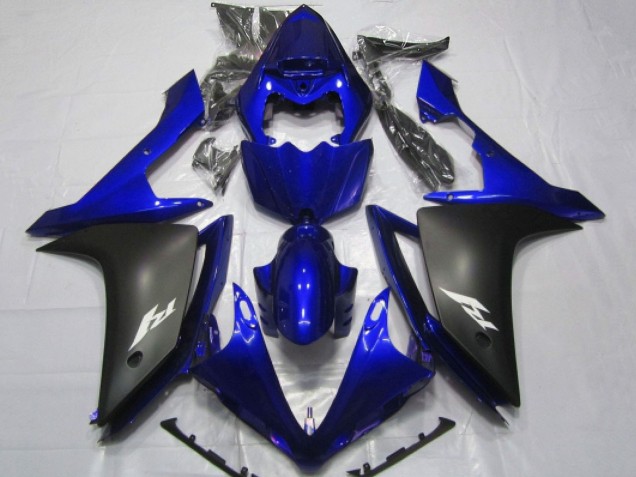 2007-2008 Blue Matte Black Yamaha YZF 1000 R1 Motorcycle Fairings Australia