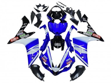 2007-2008 Blue White Black Volvo Fimer Yamalube Yamaha YZF 1000 R1 Motorcycle Fairings Australia