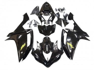 2007-2008 Glossy Black Gold Decal Yamaha YZF 1000 R1 Motorcycle Fairings Australia