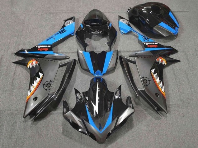 2007-2008 Glossy Black Blue Silver Orange White Shark Yamaha YZF 1000 R1 Motorcycle Fairings Australia