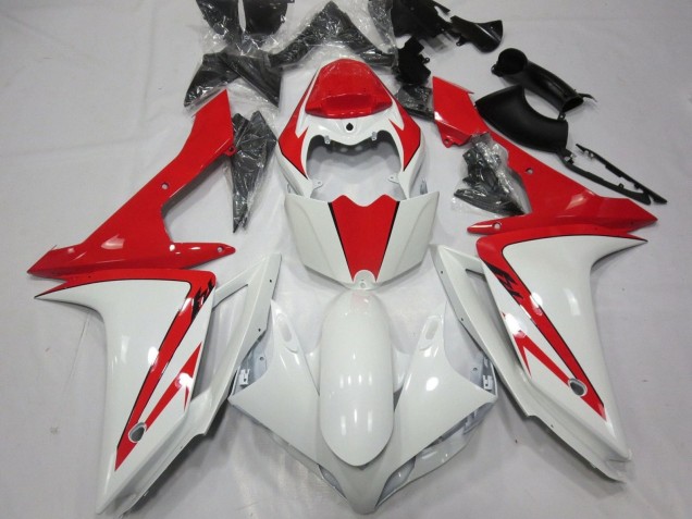 2007-2008 White Red Yamaha YZF 1000 R1 Motorcycle Fairing Australia