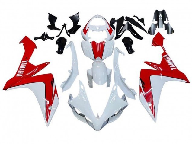 2007-2008 White Red Yamaha YZF 1000 R1 Motorcycle Fairings Australia