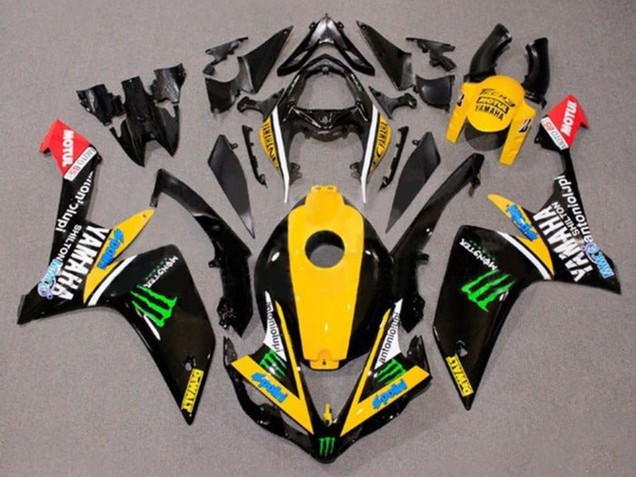 2007-2008 Yellow White Black Green Monster Dewalt Yamaha YZF 1000 R1 Motorcycle Fairings Australia