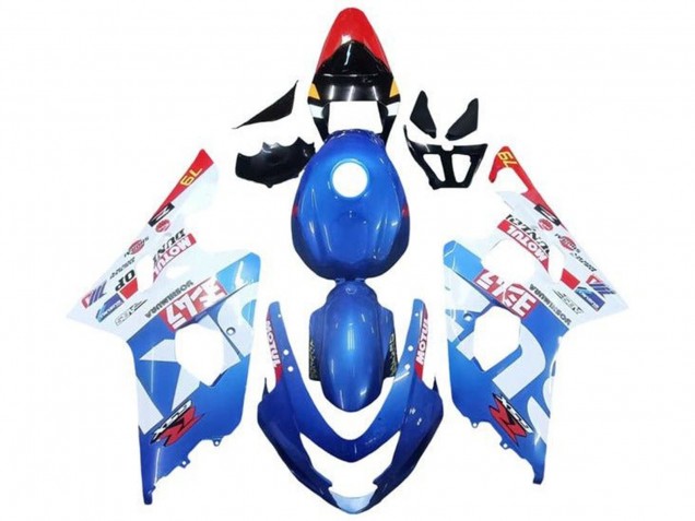 2004-2005 Blue White Red Motul Suzuki GSXR 600 / GSXR 750 Motorcycle Fairings Australia