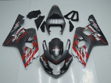 2004-2005 Dark Grey Red Suzuki GSXR 600 / GSXR 750 Motorcycle Fairings Australia