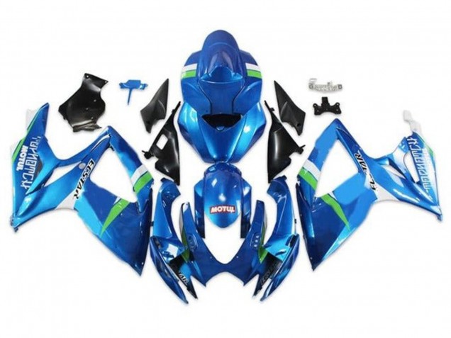 2006-2007 Blue Green White Ecstar Suzuki GSXR 600 / GSXR 750 Motorcycle Fairings Australia