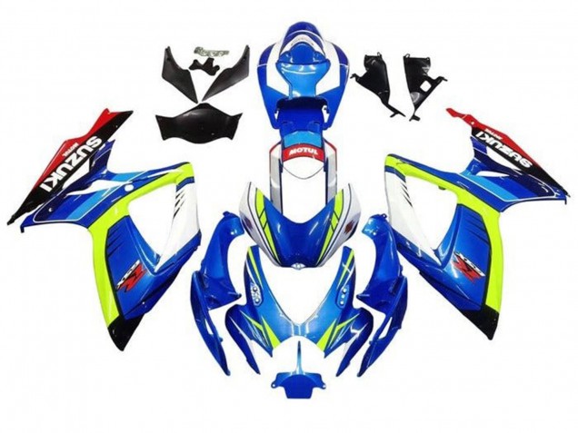2006-2007 Blue Yellow White Red Suzuki GSXR 600 / GSXR 750 Motorcycle Fairings Australia