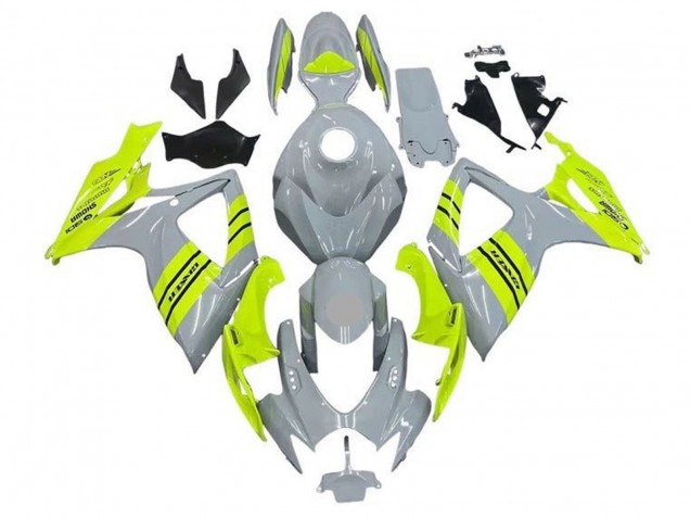 2006-2007 Grey Neon Yellow Suzuki GSXR 600 / GSXR 750 Motorcycle Fairings Australia