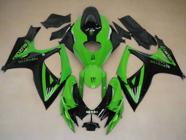 2006-2007 Green Black Monster Suzuki GSXR 600 / GSXR 750 Motorcycle Fairings Australia