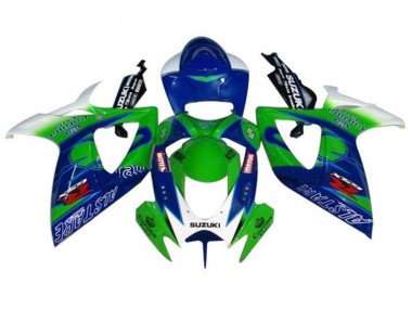 2006-2007 White Blue Green Alstare Suzuki GSXR 600 / GSXR 750 Motorcycle Fairings Australia
