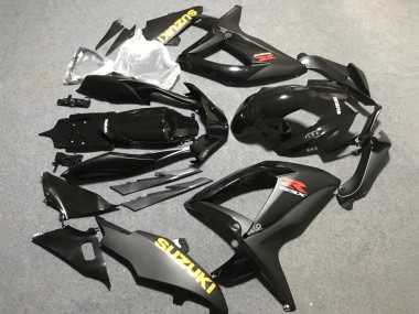 2006-2007 Matte Black Glossy Black Yellow Suzuki GSXR 600 / GSXR 750 Motorcycle Fairings Australia