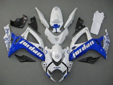 2006-2007 White Blue Jordan Suzuki GSXR 600 / GSXR 750 Motorcycle Fairings Australia