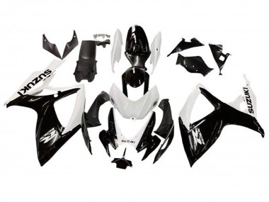 2006-2007 White Glossy Black Suzuki GSXR 600 / GSXR 750 Motorcycle Fairing Australia