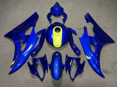 2006-2007 Blue Yellow Yamaha YZF R6 Motorcycle Fairings Australia