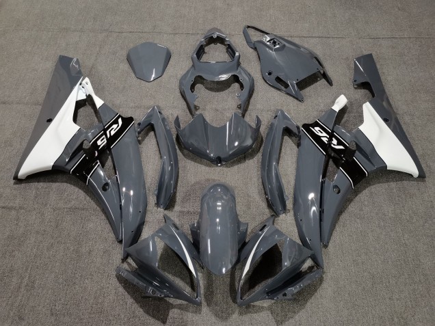 2006-2007 Nardo Grey White Black Yamaha YZF R6 Motorcycle Fairings Australia