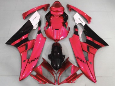 2006-2007 White Red Glossy Black Yamaha YZF R6 Motorcycle Fairings Australia