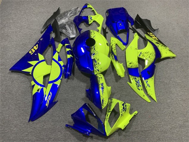 2008-2016 Blue Neon Yellow 46 Yamaha YZF R6 Motorcycle Fairings Australia