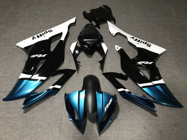 2008-2016 White Blue Black Spiffy Yamaha YZF R6 Motorcycle Fairings Australia