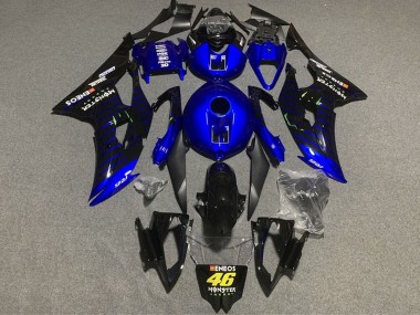 2008-2016 Blue Black ENEOS Monster 46 Yamaha YZF R6 Motorcycle Fairings Australia