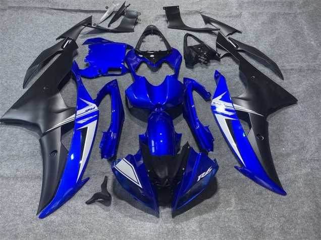 2008-2016 Blue White Matte Black Yamaha YZF R6 Motorcycle Fairings Australia