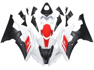 2008-2016 White Red Matte Black Yamaha YZF R6 Motorcycle Fairing Australia