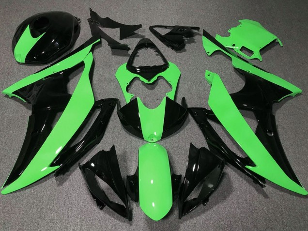 2008-2016 Green Glossy Black Yamaha YZF R6 Motorcycle Fairings Australia