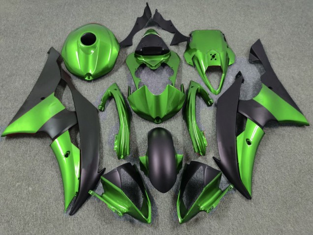 2008-2016 Green Matte Black Yamaha YZF R6 Motorcycle Fairings Australia
