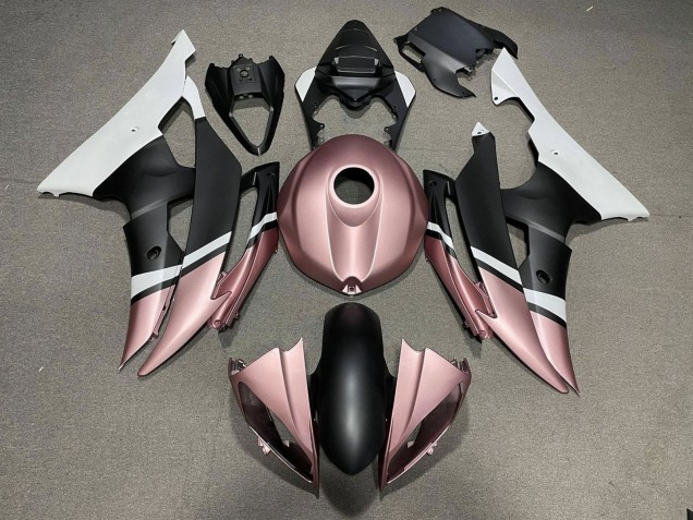 2008-2016 White Rose Gold Matte Black Yamaha YZF R6 Motorcycle Fairings Australia