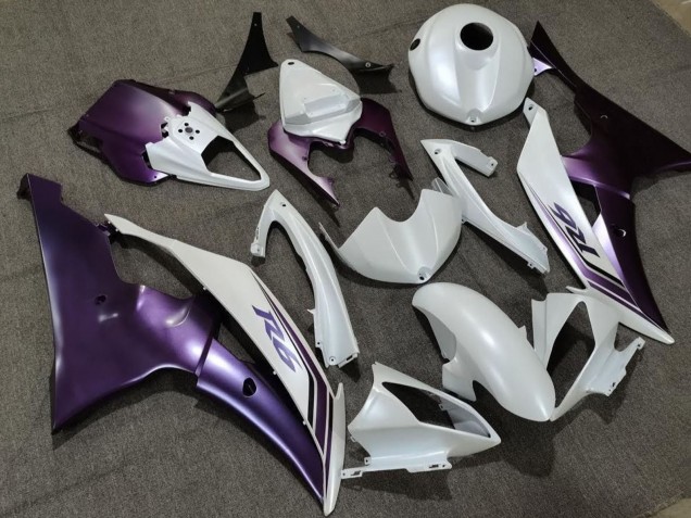 2008-2016 White Purple Yamaha YZF R6 Motorcycle Fairing Australia