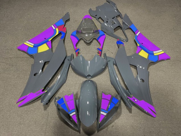 2008-2016 Nardo Grey Purple Color Wheel Yamaha YZF R6 Motorcycle Fairings Australia
