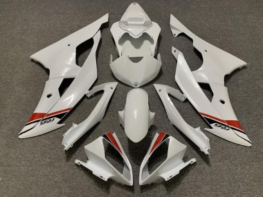2008-2016 Pearl White Red Yamaha YZF R6 Motorcycle Fairings Kits Australia