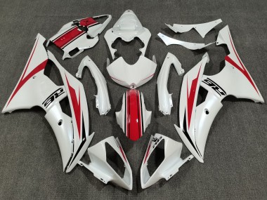 2008-2016 Pearl White Red Yamaha YZF R6 Bike Fairings Australia