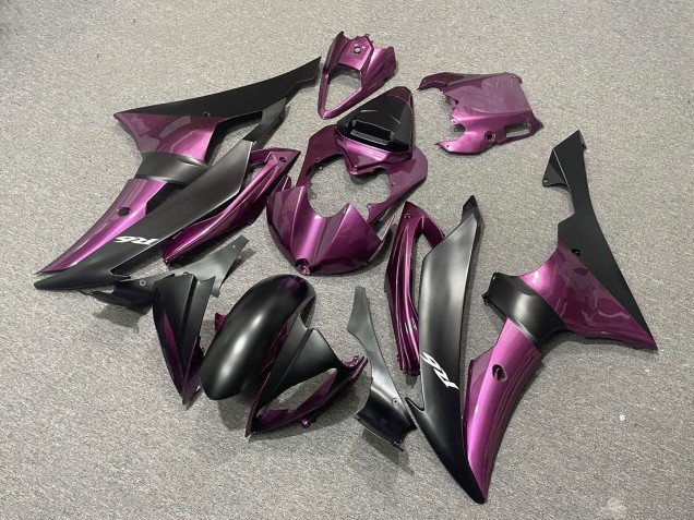 2008-2016 Purple Matte Black Yamaha YZF R6 Motorcycle Fairings Australia
