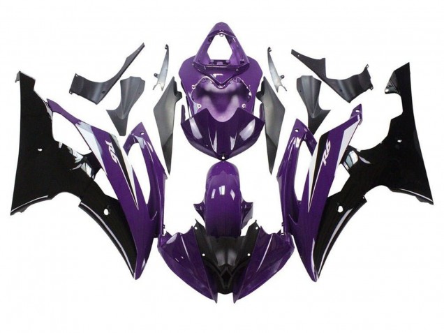 2008-2016 Purple Glossy Black Yamaha YZF R6 Motorcycle Fairings Australia