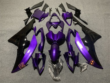 2008-2016 Purple Glossy Black 24 Yamaha YZF R6 Motorcycle Fairings Australia