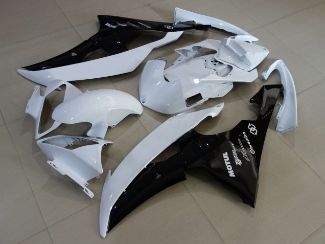 2008-2016 White Glossy Black Yamaha YZF R6 Motorcycle Fairings Australia
