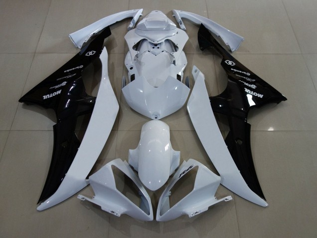 2008-2016 White Glossy Black Yamaha YZF R6 Motorcycle Fairings Australia